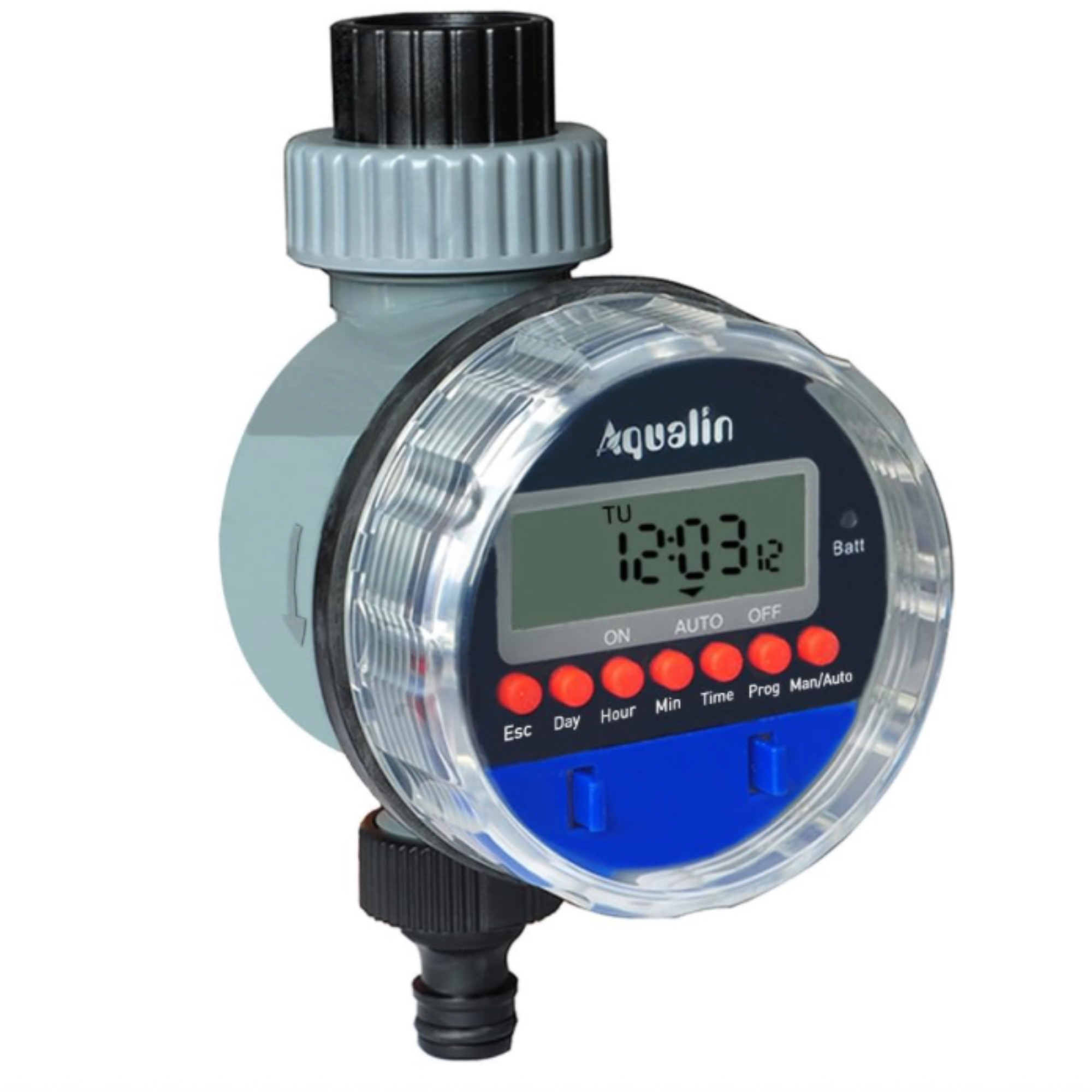 Aqualin Electronic Water Timer for Garden Irrigation, LCD and Waterproof System