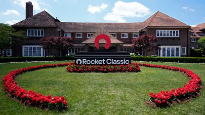A Rocket Classic logo outside of a clubhouse