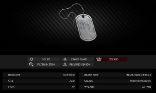 Nachoking's dog tag, showing his exact time of death, is another one of my prizes from that day.