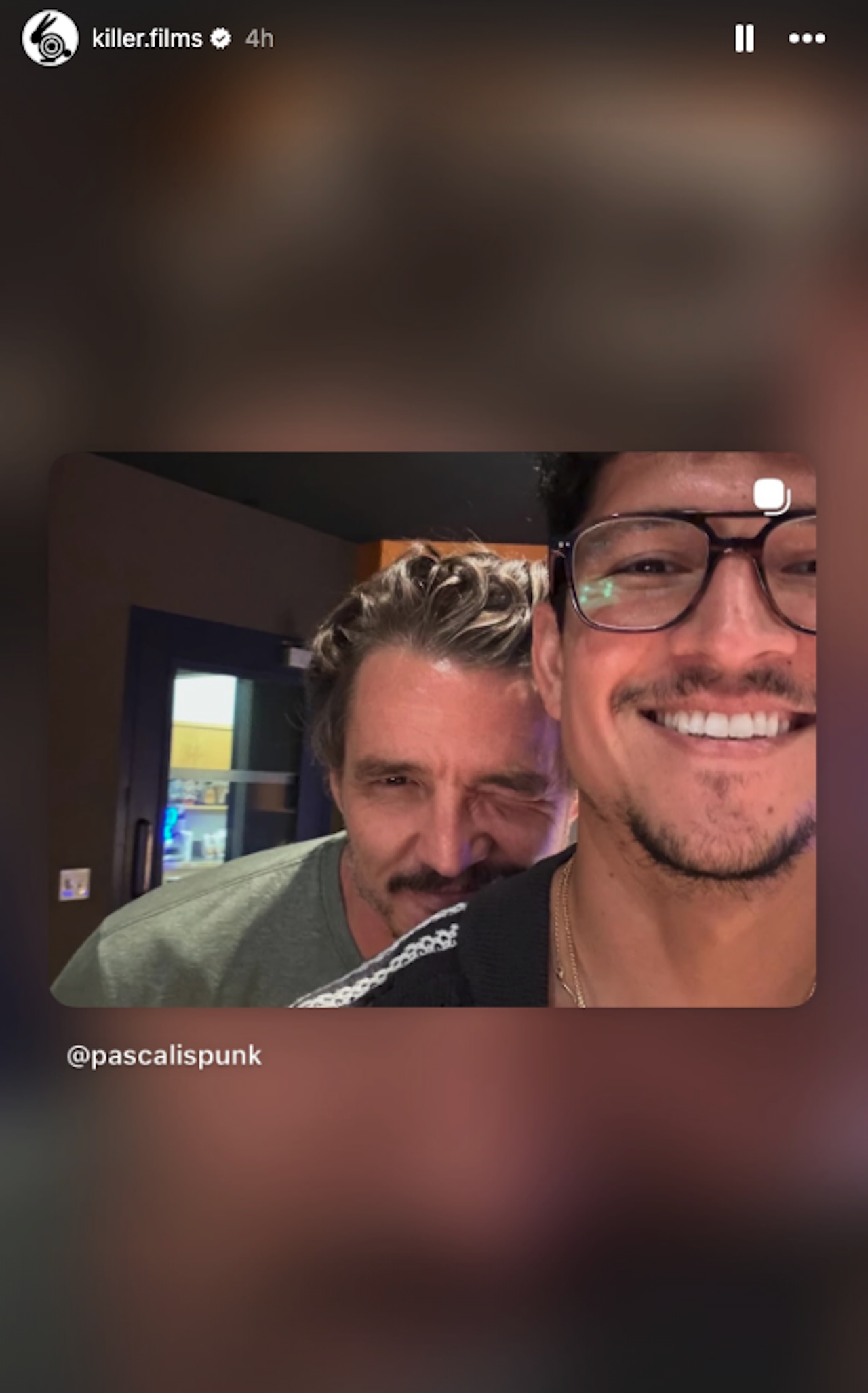 Pedro Pascal and Danny Ramirez selfie