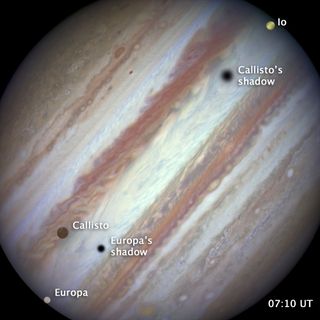 End of the Jupiter Moon Transit on Jan. 24, 2015