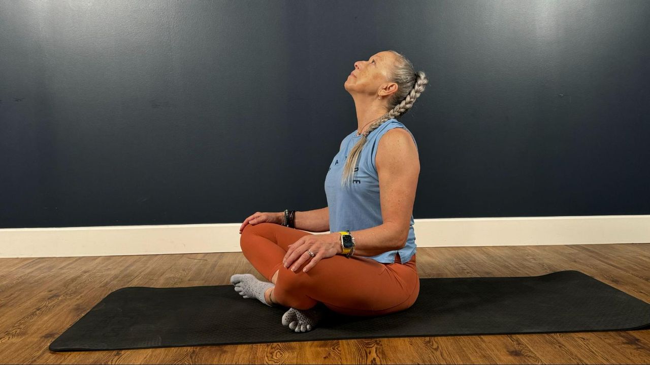 Balanced Body educator and certified personal trainer Portia Page demonstrates her energizing yoga poses