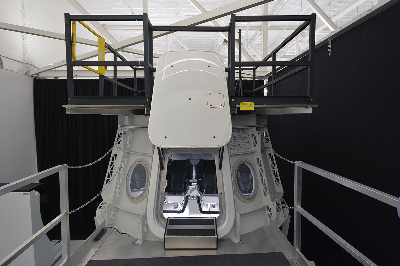 Ax-1 commander Michael Lopez-Alegria, pilot Larry Connor and mission specialists Mark Pathy and Eytan Stibbe trained for their launch to the International Space Station using SpaceX's Dragon spacecraft simulator in Hawthorne, California.
