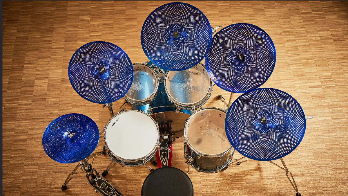 Millenium Still Cymbals coloured low-volume practice cymbals 