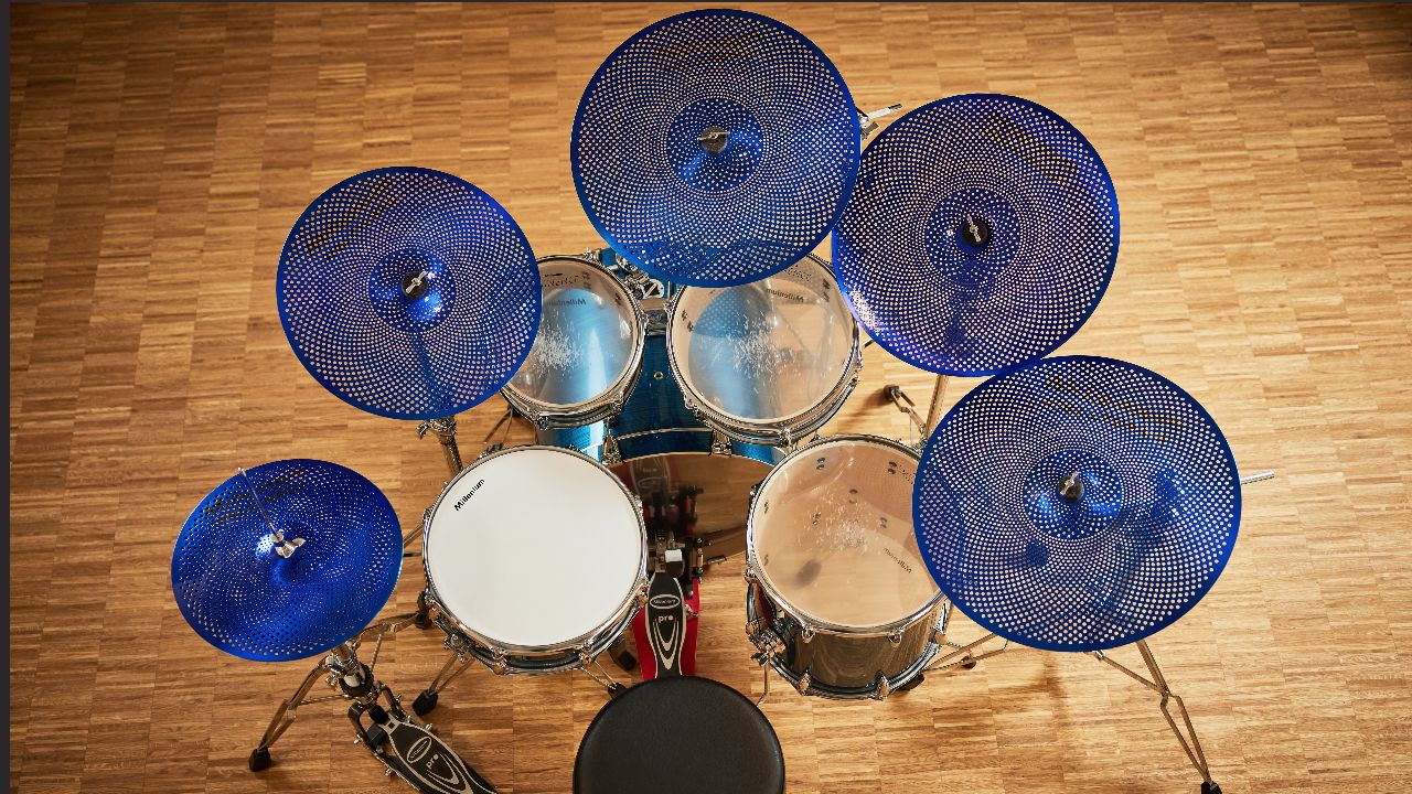 Millenium Still Cymbals coloured low-volume practice cymbals