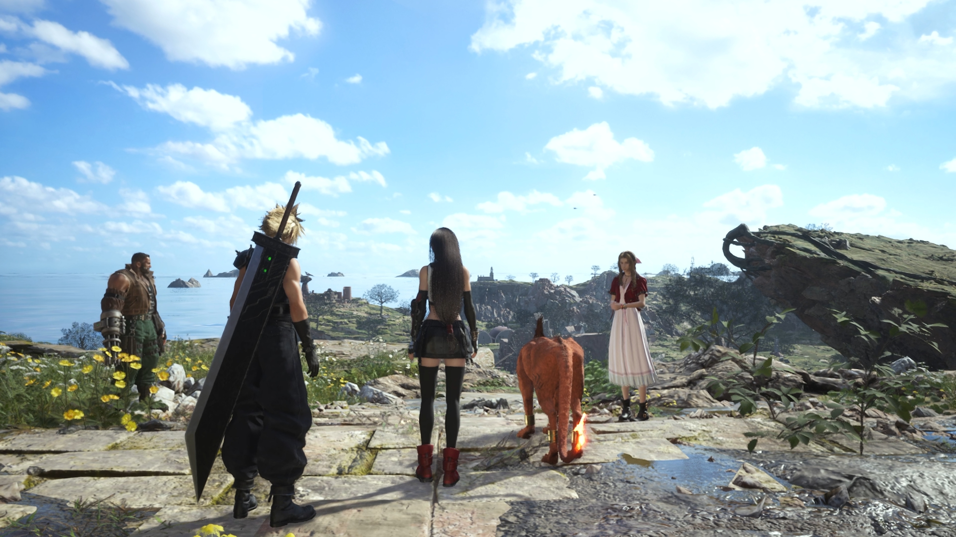 A screenshot of Final Fantasy 7 Rebirth running on Nintendo Switch 2.