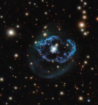 An unusual planetary nebula known as Abell 78 can be seen here in this image by the Hubble Space Telescope. The nebula lies about 5,000 light-years away in the Cygnus (the Swan) constellation and is a type of nebula often referred to as a "born again star." While nebulas often form from the gas and dust thrown off of dying stars as they exhaust their fuel and collapse, the star that formed this nebula stopped burning fuel and a thermonuclear reaction at its surface flung material away.