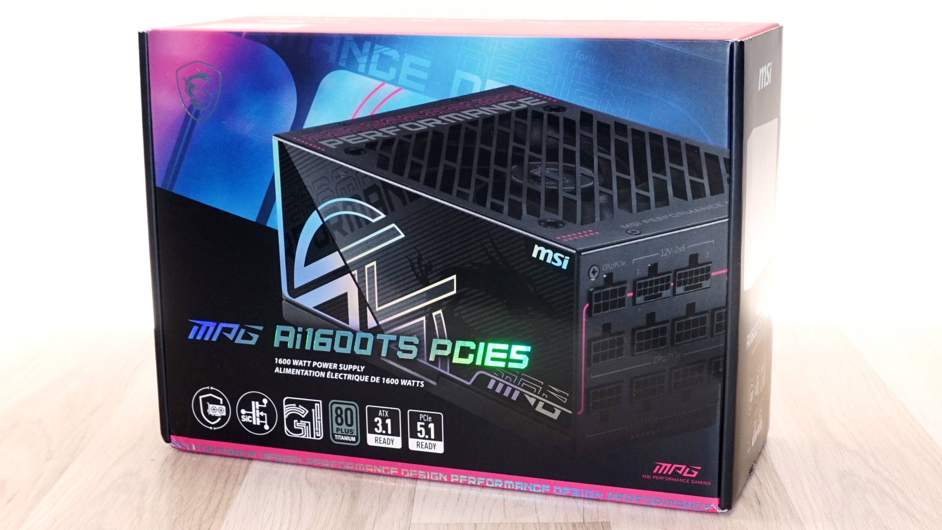 MSI MPG Ai1600TS PCIE5 PSU