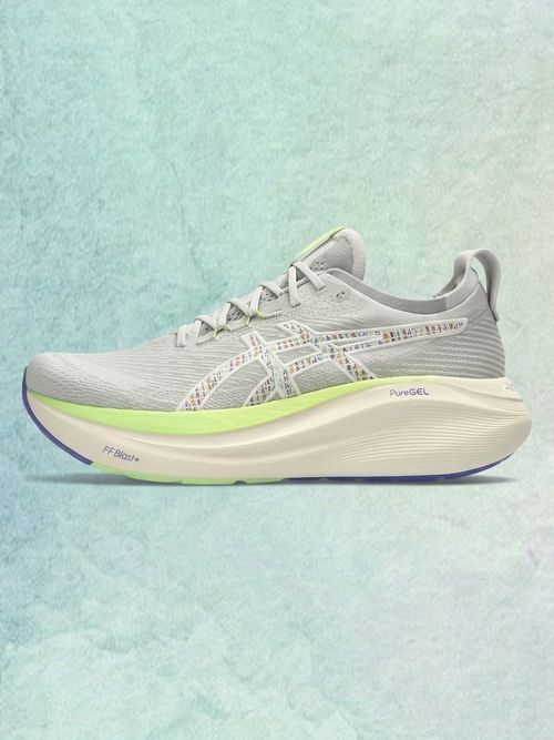 Gel-Nimbus 27Running Shoes, Nature Bathing/Lime Green (Men's)