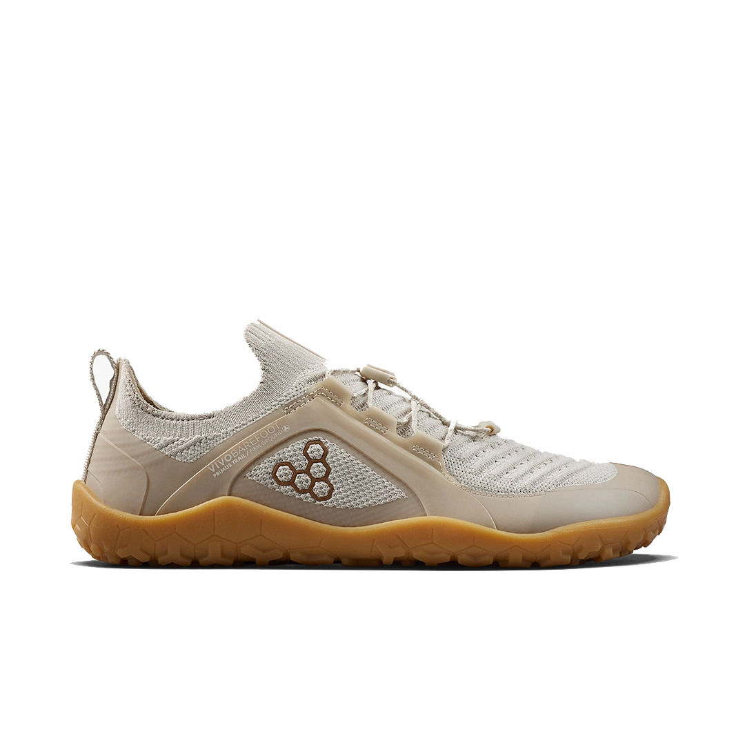 Vivobarefoot Primus Trail Knit FG trail shoe on a white background