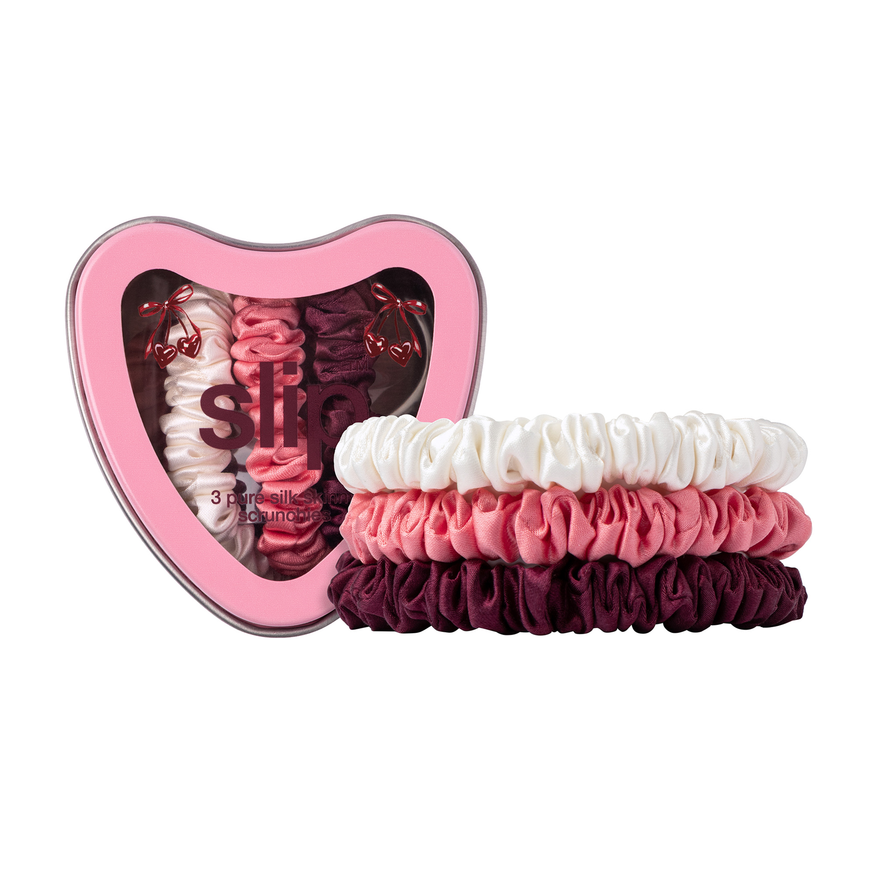 Slip Pure Silk Skinny Scrunchie Trio Tin - Sweetie
