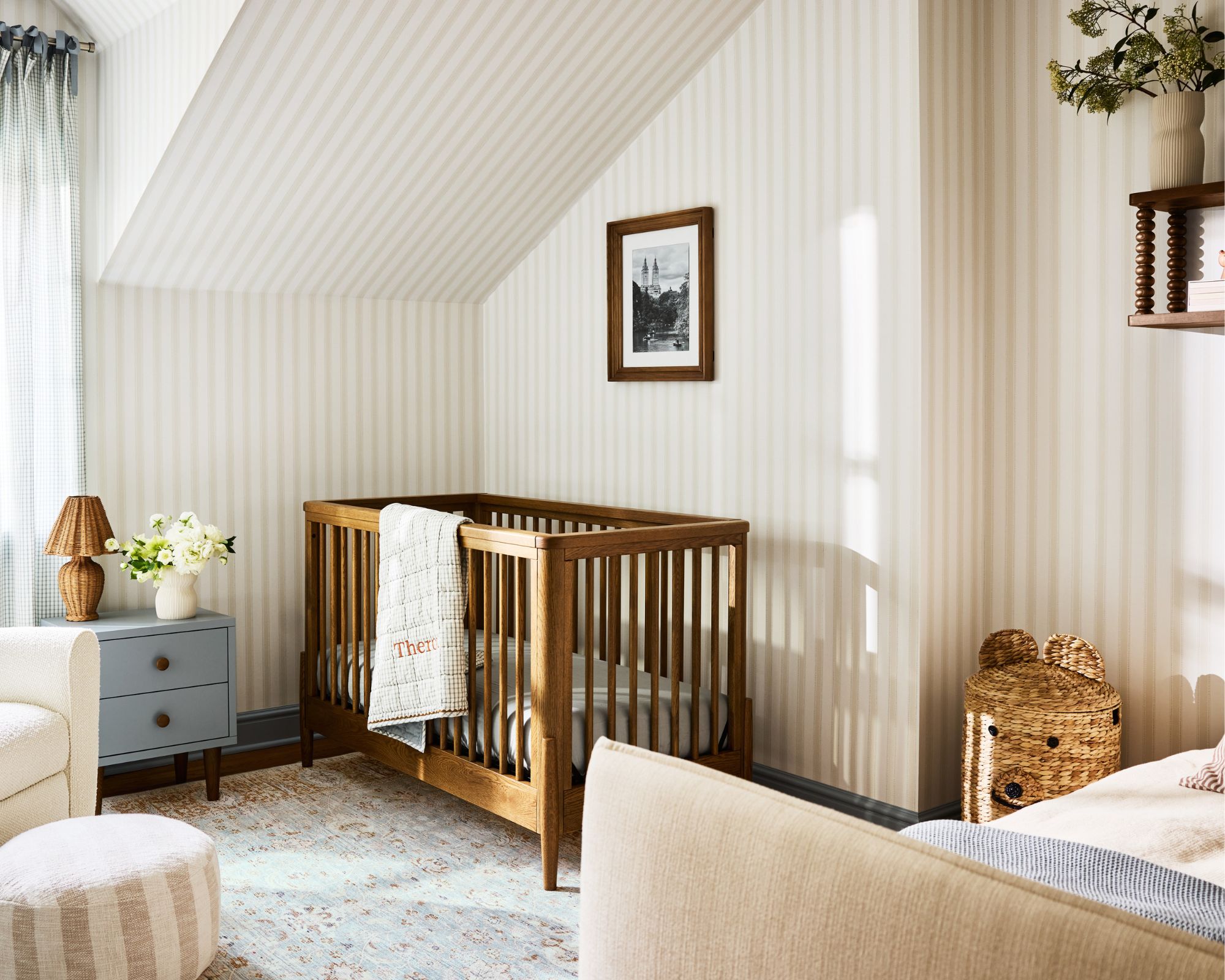 nicole brydon bloom in her nursery