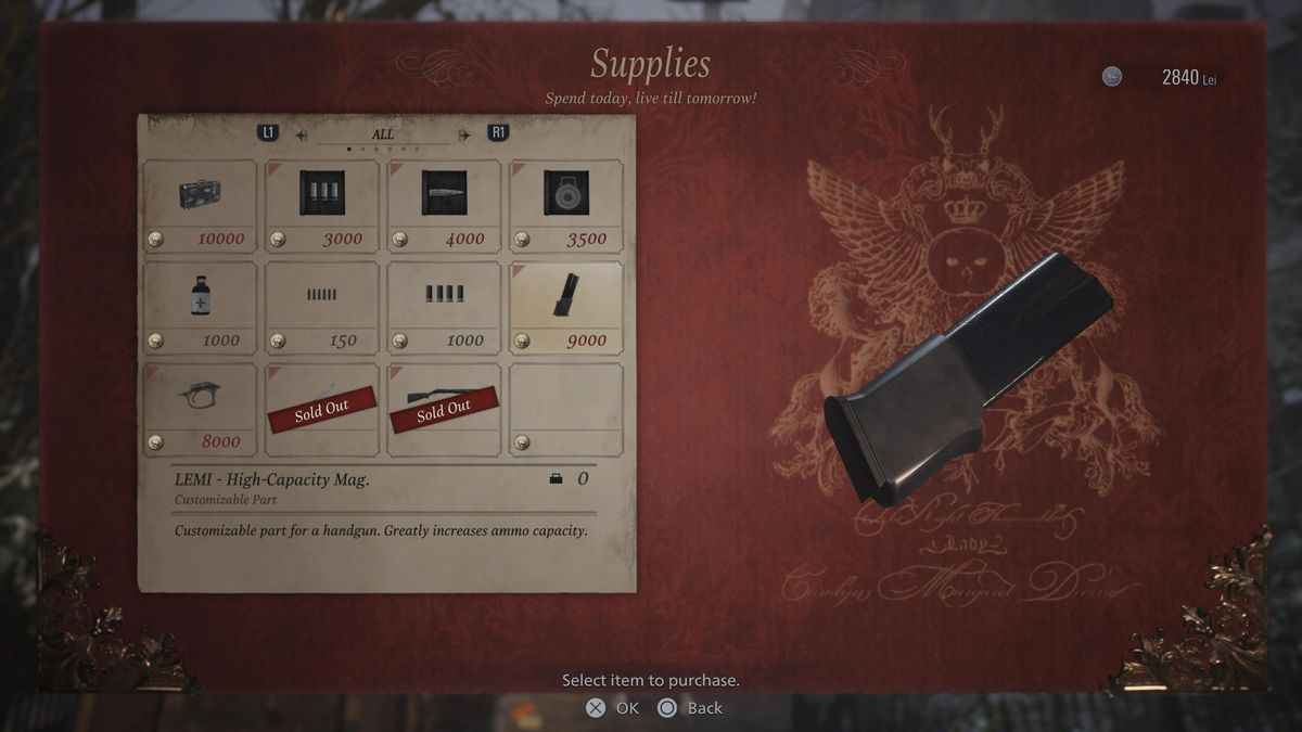 resident evil village lemi high capacity mag duke
