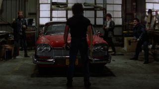 Buddy Repperton and his gang attack Christine in John Carpenter's Christine