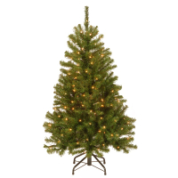 Green Artificial Spruce Christmas Tree with Lights: $136