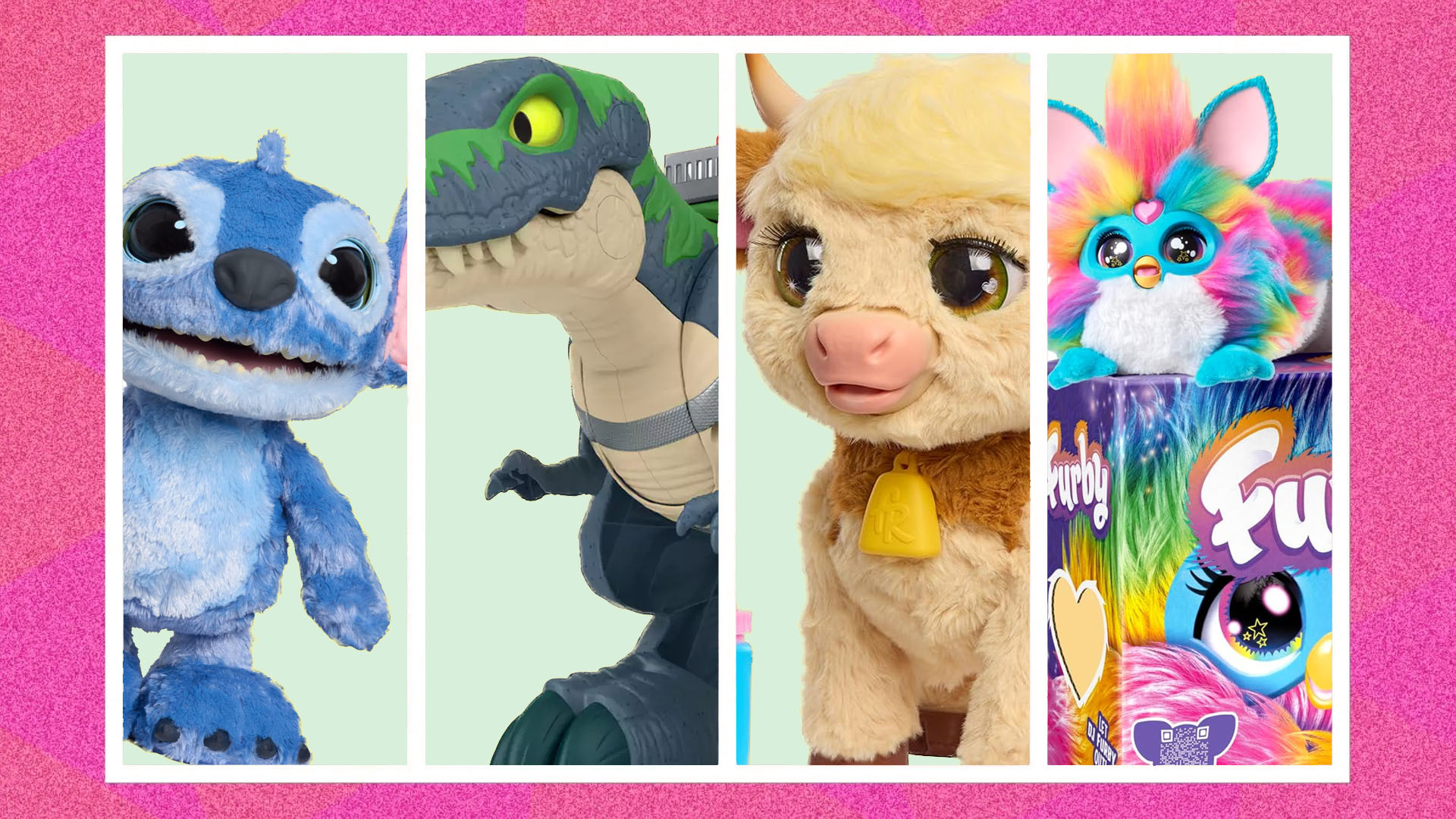 Four images of popular 2025 toys.