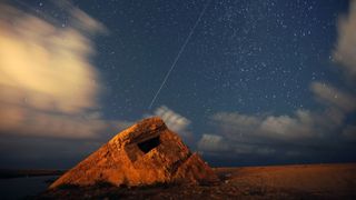 The Perseid meteor shower is observed on August 12, 2024 in Istanbul, Turkiye.