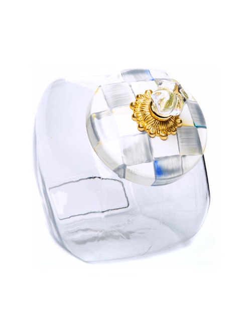 Cookie Jar With Courtly Check Lid