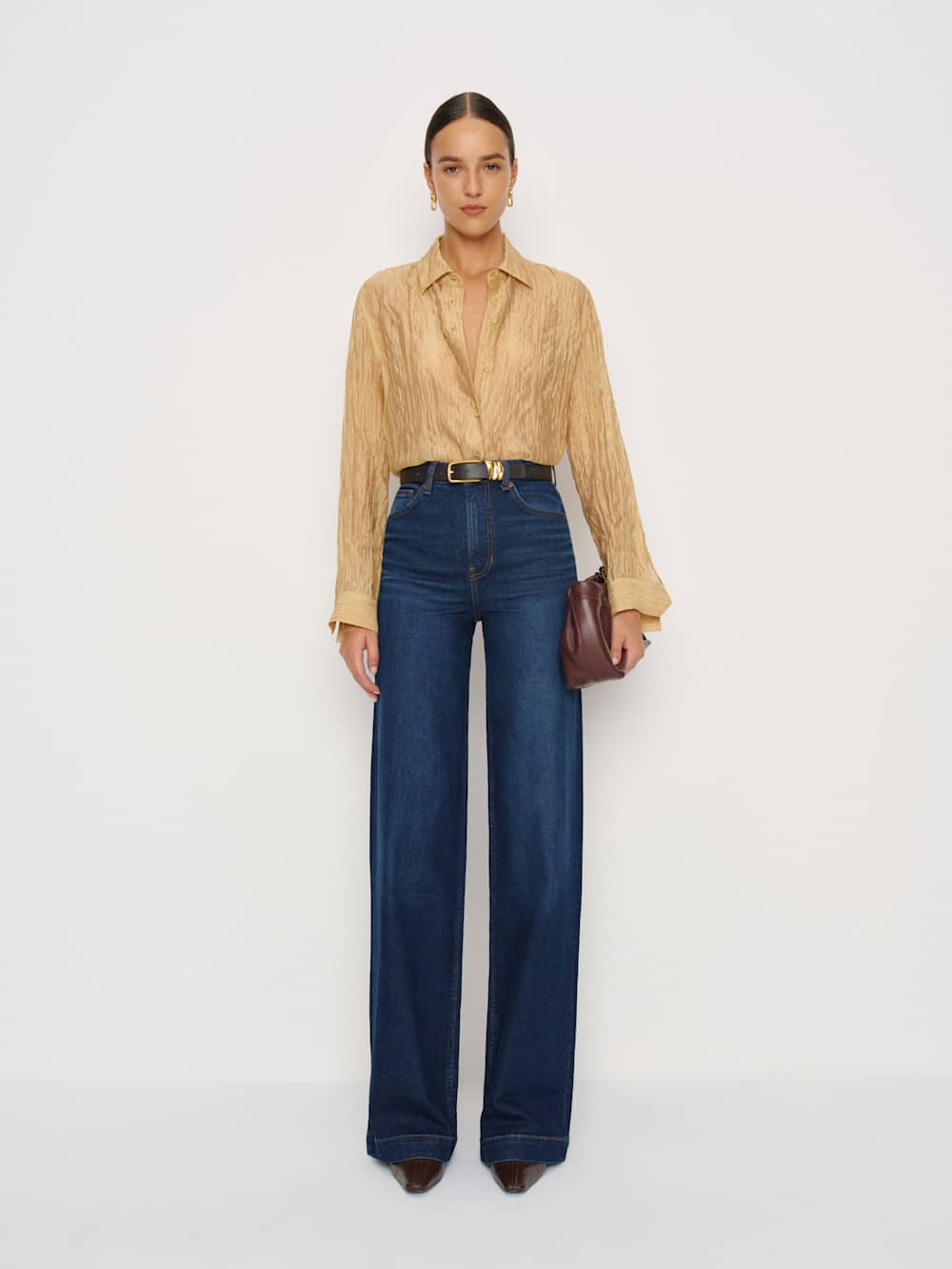 Bex Super Stretch High Rise Wide Leg Jeans