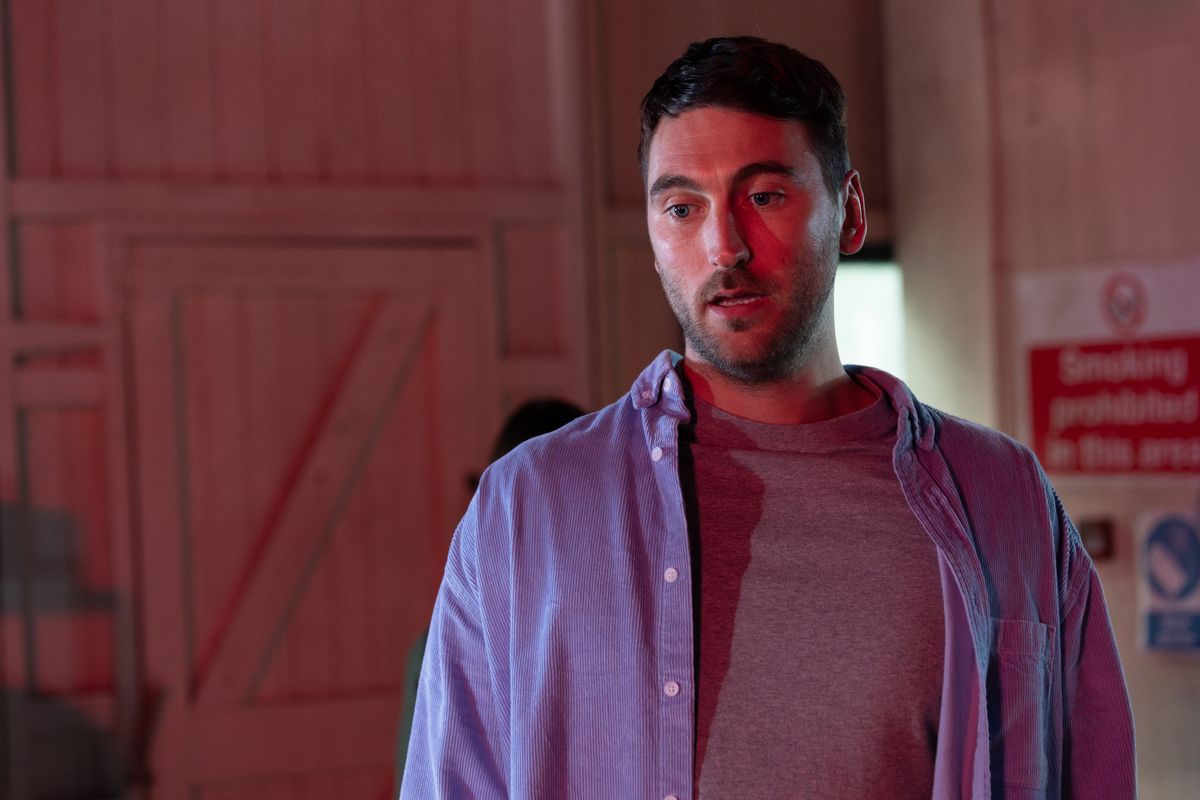 Damon Kinsella is caught out in Hollyoaks.