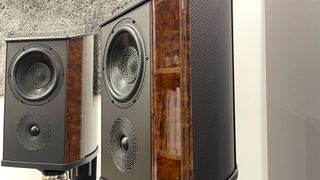 Wilson Benesch Discovery 3Zero showing side detail of wood veneer