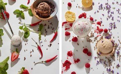 Ice cream with Asian-inspired flavours