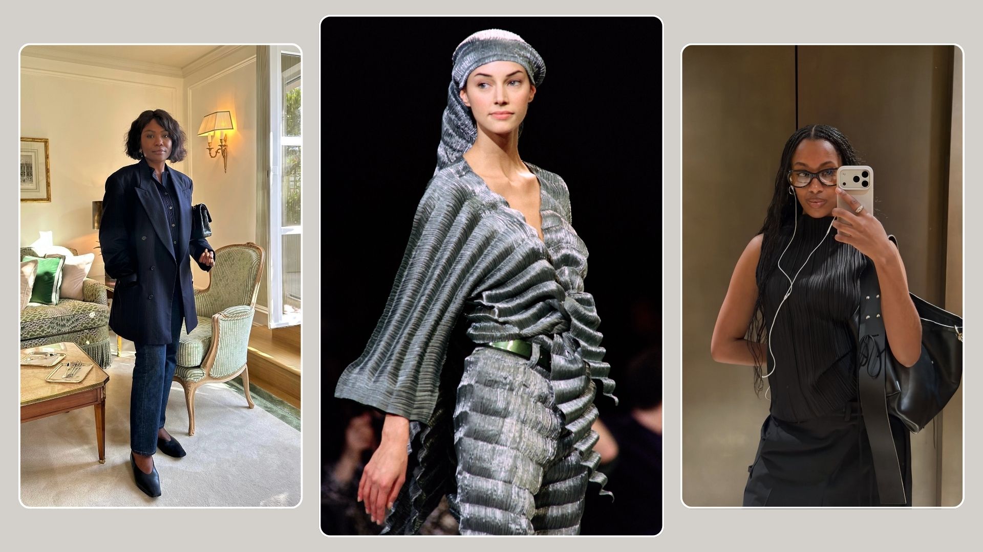 The French women pleated top trend 