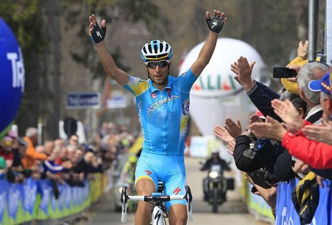 Vincenzo Nibali (Astana) wins the final stage of the Giro del Trentino