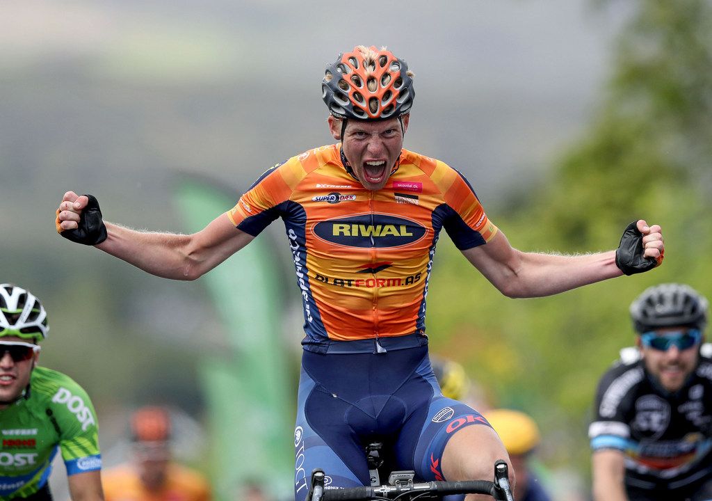 Nicolai Brochner (Riwal Platform) celebrates stage 4 victory