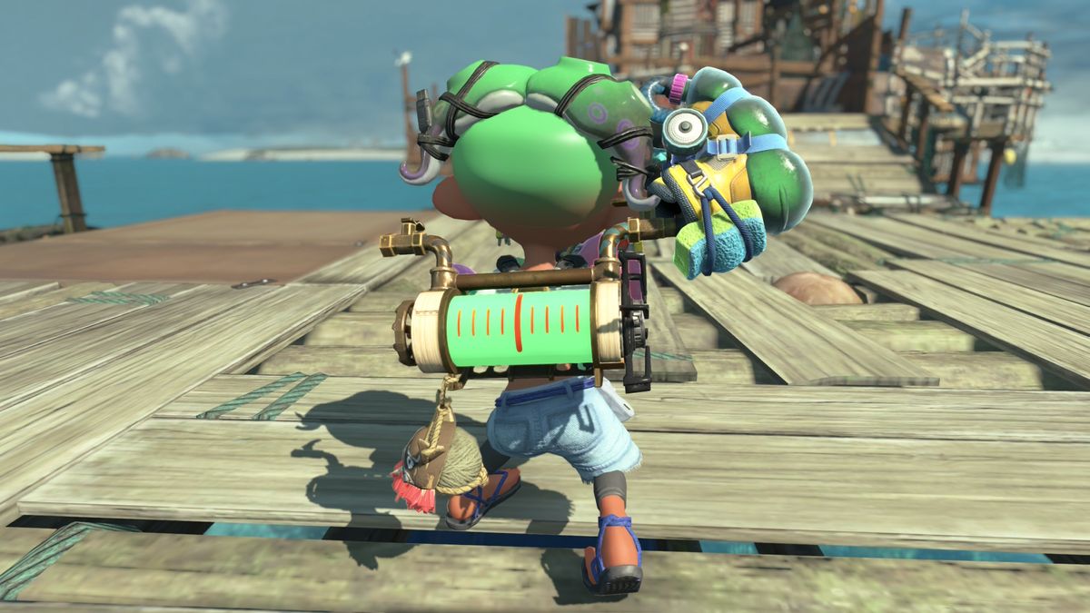 A colourful Nintendo shooting game