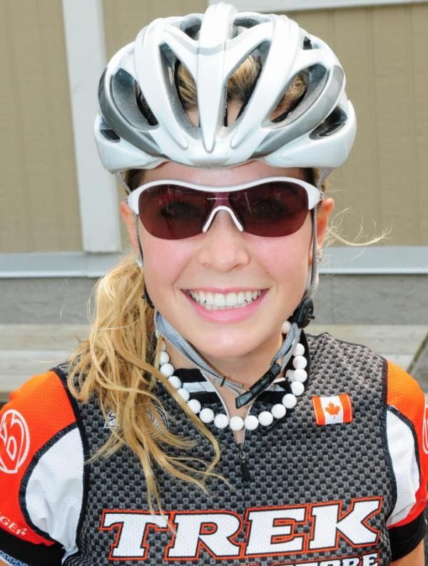 Emily Batty (Trek Toronto) was looking for her third Under-23 win.