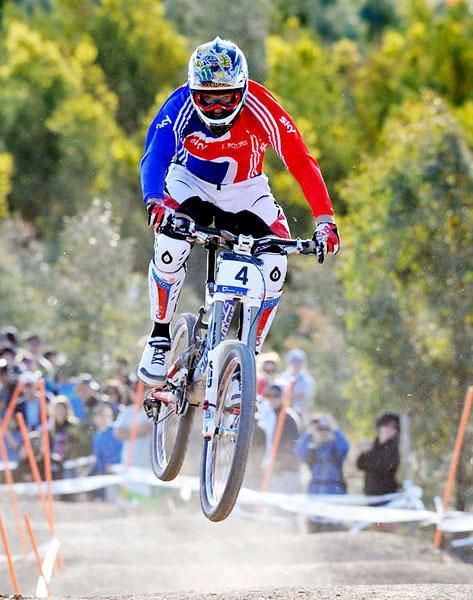 Steve Peat on his way to winning his first World title