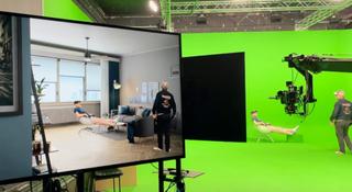 Brilliant Screen Studios set and green screen