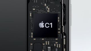 The Apple C1 chip in the iPhone 16e.