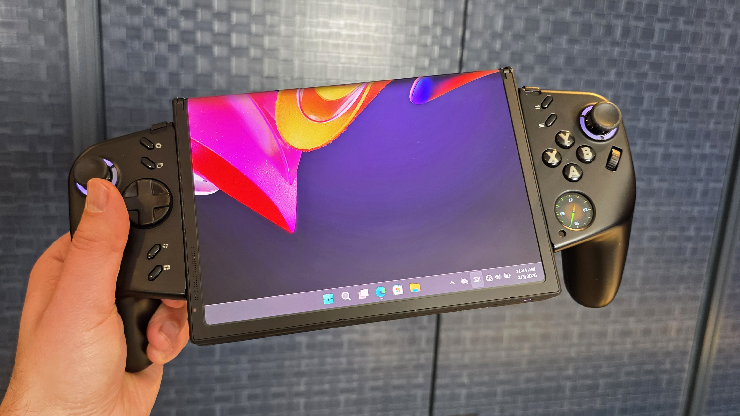 Photos of the concept device from Lenovo called the Legion Go Fold.