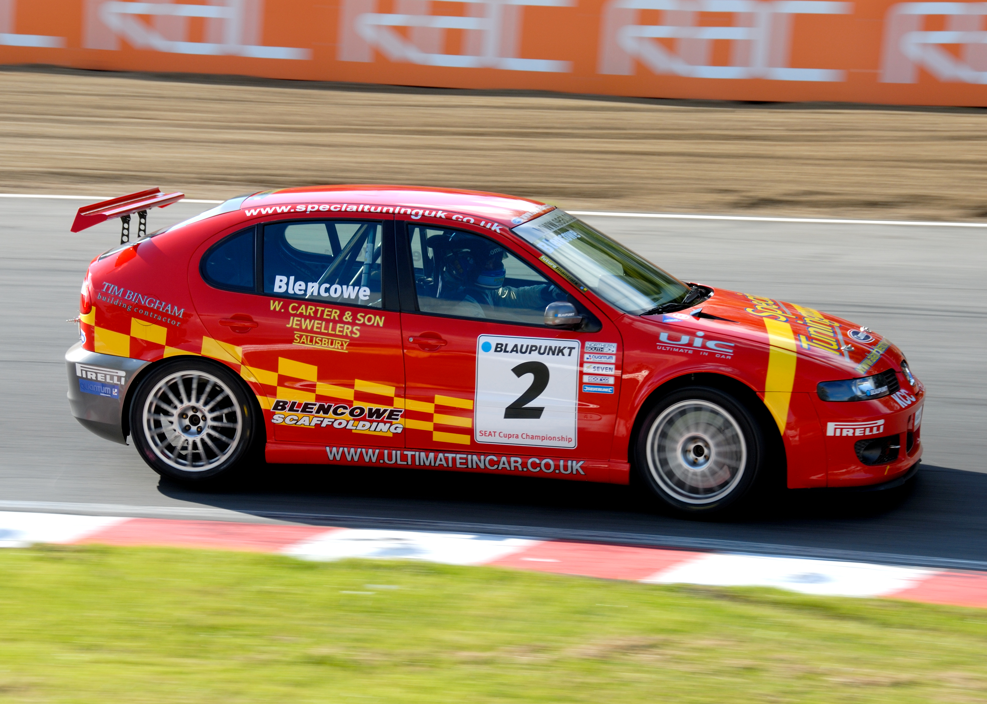 Racing car at Brands Hatch Circuit