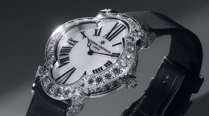 Vacheron watch with flower shaped diamond bezel