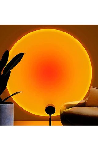 orange projection lamp