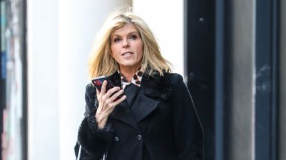 Kate Garraway speaks on the phone 