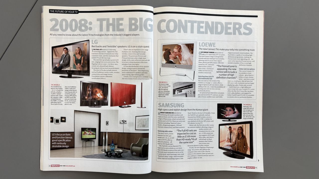 Sony XEL-1 OLED in May 2008 issue of What Hi-Fi?