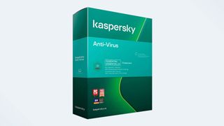 Box art for Kaspersky Anti-Virus, 2021 edition.