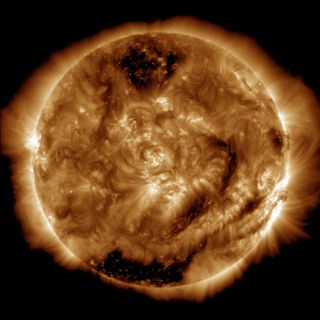 NASA's powerful Solar Dynamics Observatory has taken its 100 millionth photo of the sun with its Advanced Imaging Assembly instrument. The space-based observatory hit the photo milestone on Jan. 19. 2015.