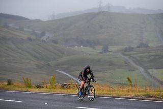 Christina Mackenzie riding LEJOG in record time