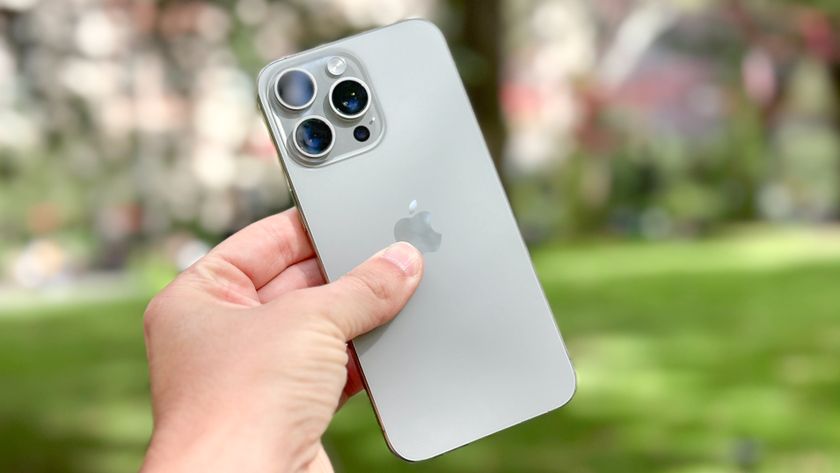 iPhone 15 Pro Max in hand 