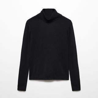 Fine-Knit Turtleneck Sweater