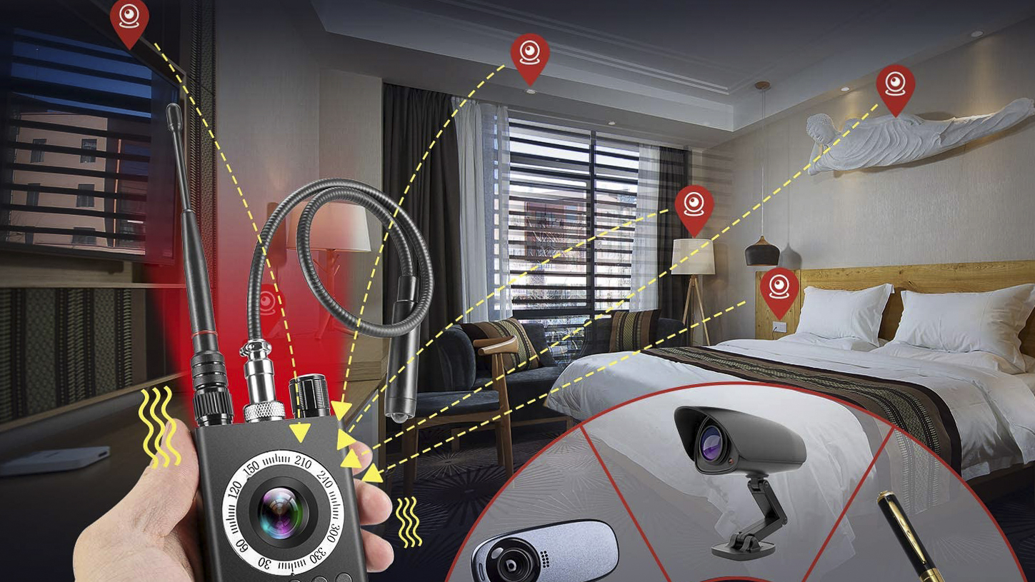 Full Range Spy Camera and Bug Detector Lightweight Find Hidden Cameras and Bugs 