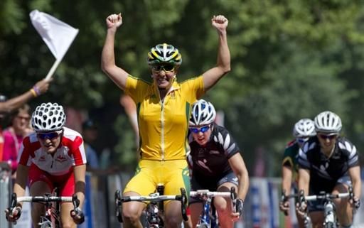 Rochelle Gilmore wins the sprint for Australia