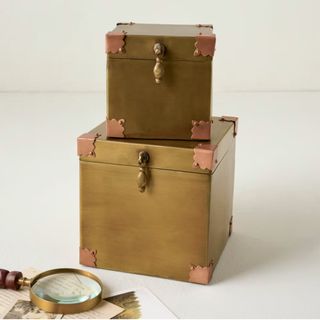 Brass and Copper Decorative Box