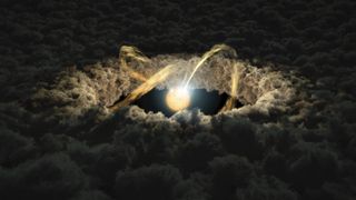 an illustration of a protoplanetary disk
