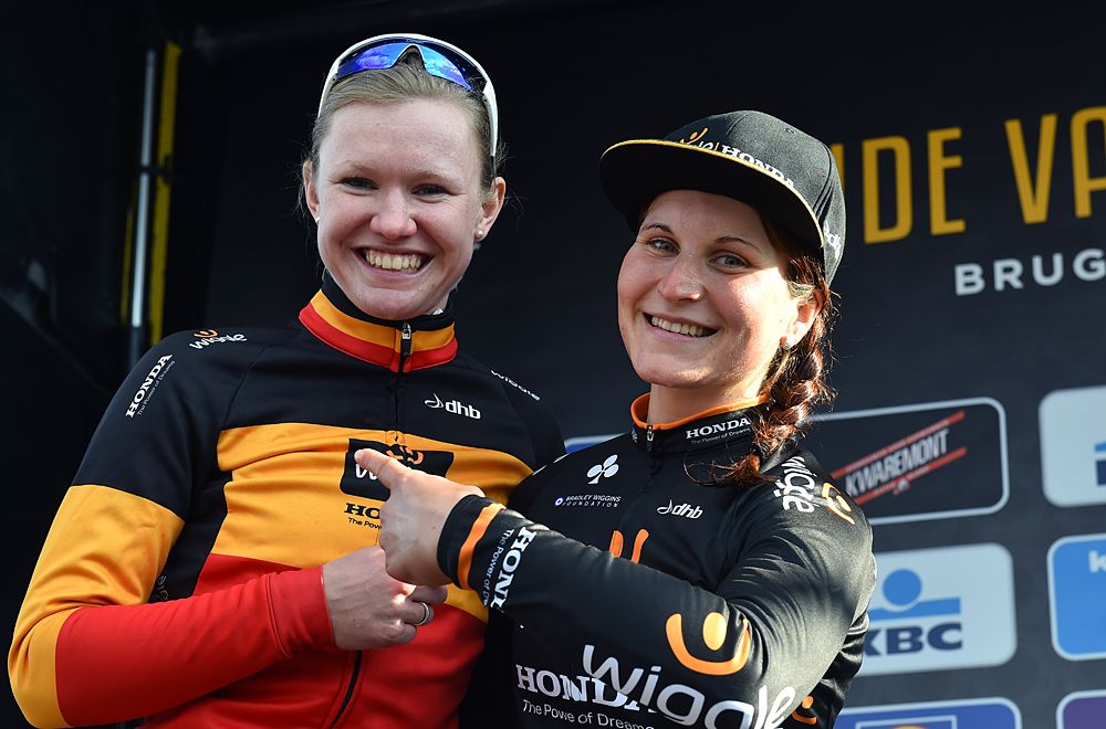Wiggle High5 teammates go 1-2 at 2015 Tour of Flanders Women - Elisa Longo Borghini wins, Jolien D'hoore second